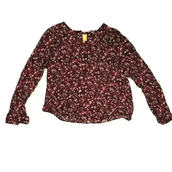 Maeve By Anthropologie Women's Floral Long Sleeve Blouse Size XX  Small - Picture 1 of 4